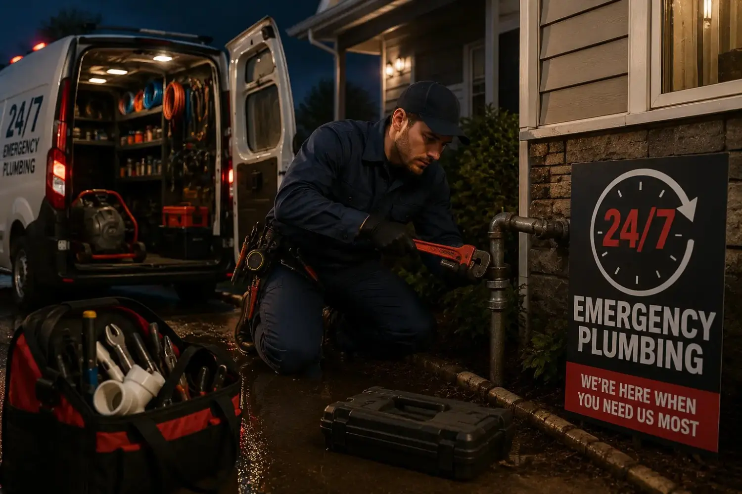 Plumbing Services in Kingsport, Bristol, Johnson City & the Tri-Cities, TN 2 24/7 Emergency Availability