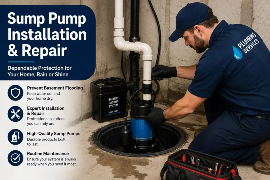 Plumbing Services in Kingsport, Bristol, Johnson City & the Tri-Cities, TN 13 Sump Pump Installation & Repair in kingsport