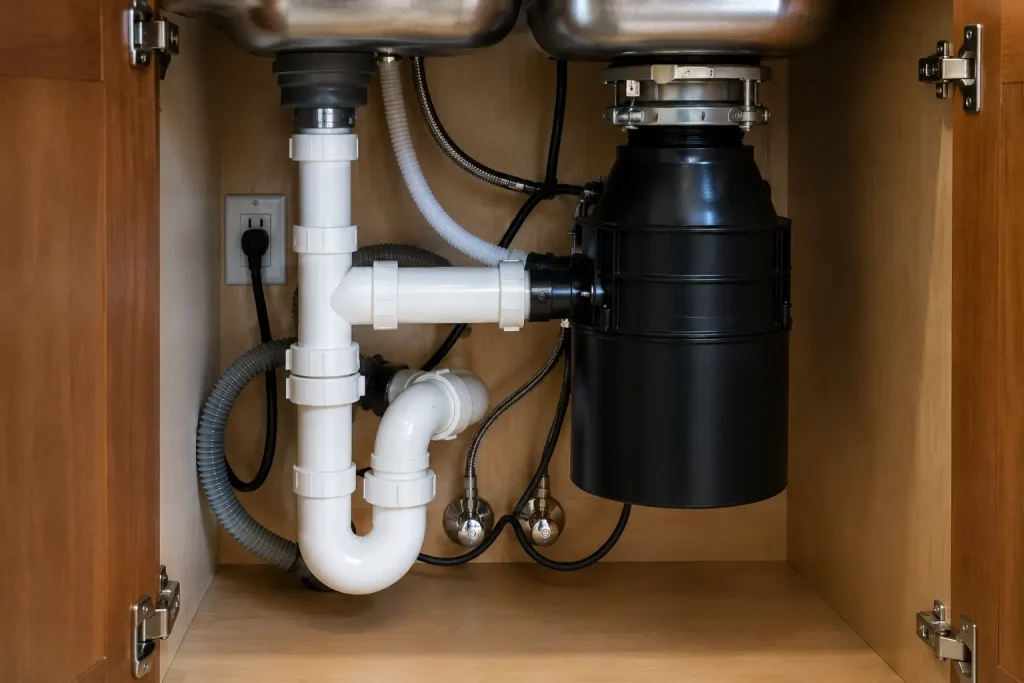 Plumbing Services in Kingsport, Bristol, Johnson City & the Tri-Cities, TN 20 under sink plumbing and Garbage diposal in TN