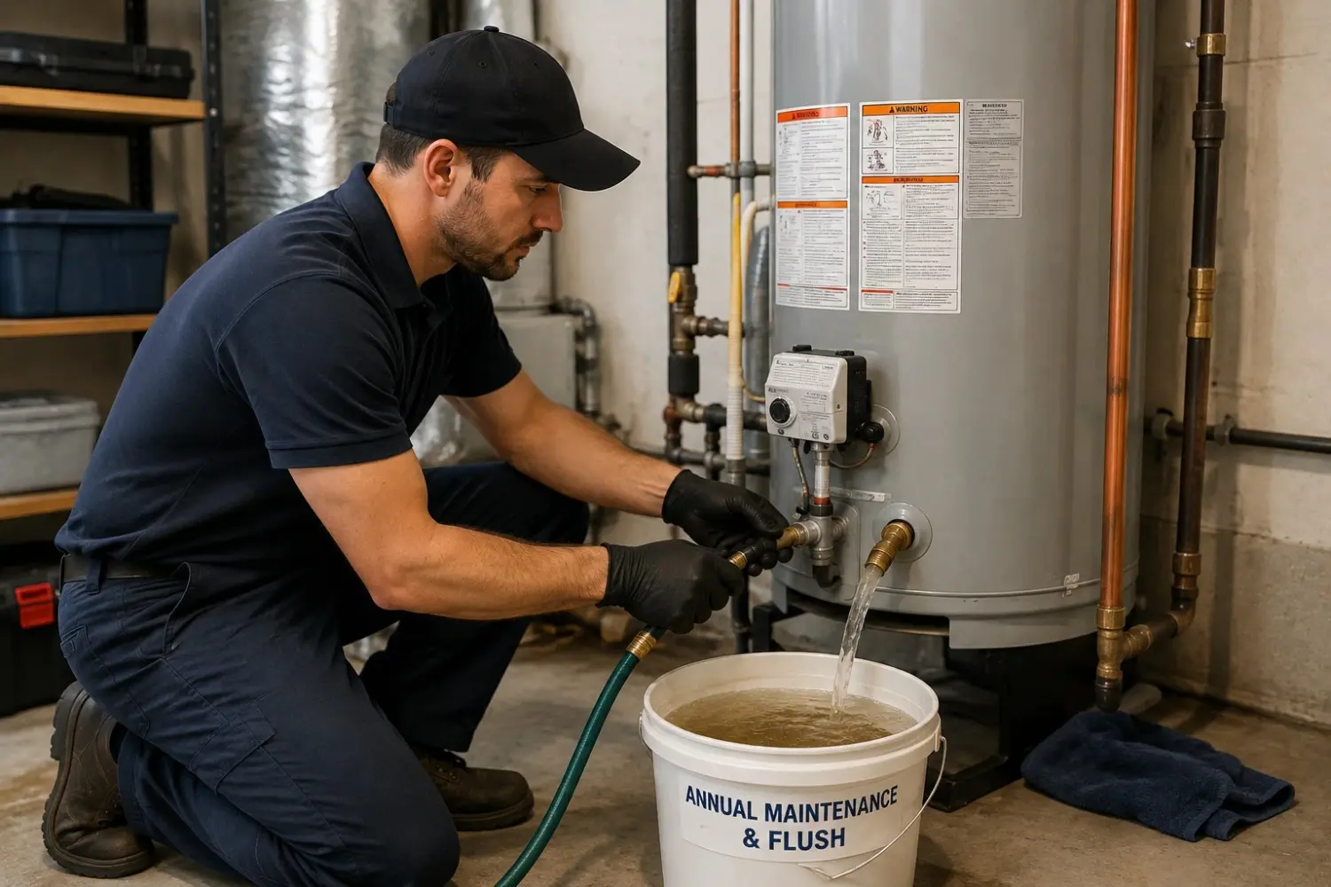 Annual Water Heater Maintenance and Flush