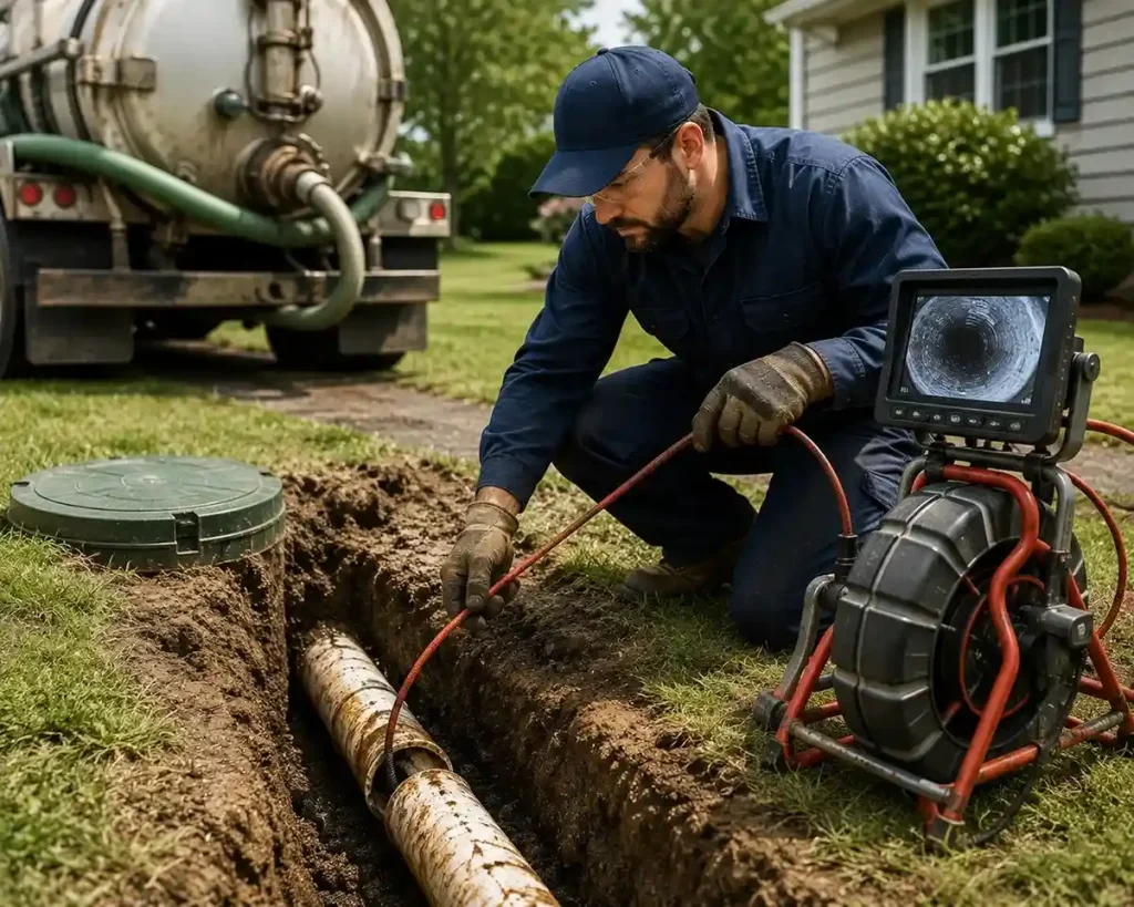 Sewer Line and Septic Service in jhonson